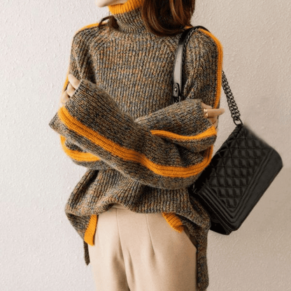 Elarova | Ravelyn MelangeStrickRollkragenpullover