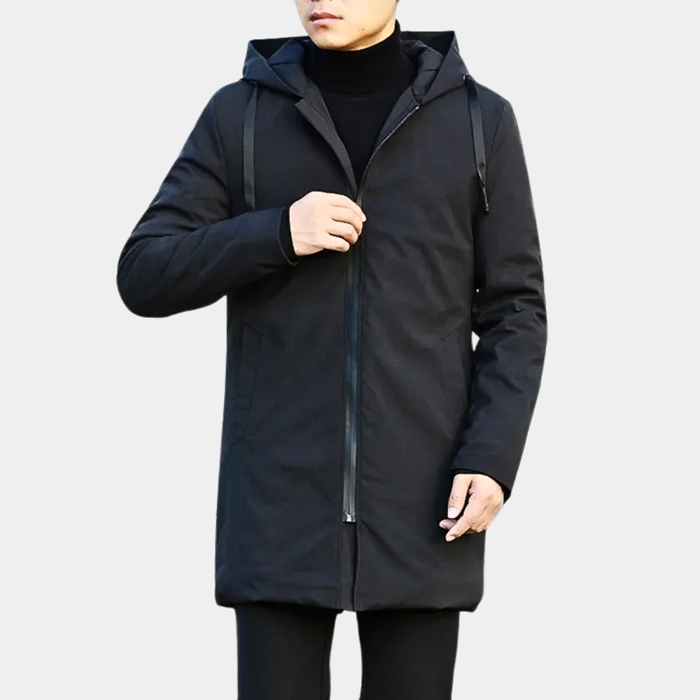 Elarova | Regenjacke Herren Winter Gefüttert | Übergangsjacke Mit Kapuze