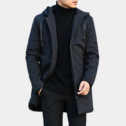 Elarova | Regenjacke Herren Winter Gefüttert | Übergangsjacke Mit Kapuze
