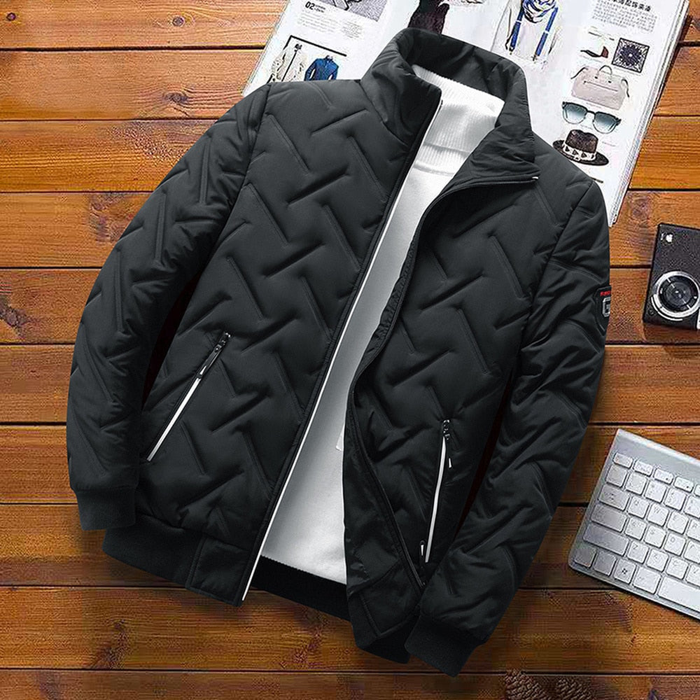 Elarova | Reißverschluss Stehkragen Freizeitjacke Herrenbekleidung