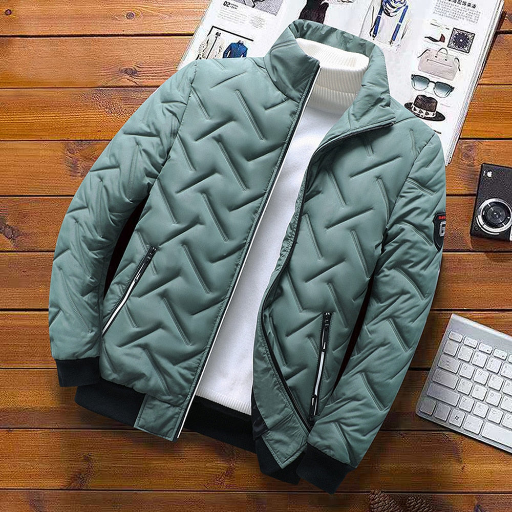 Elarova | Reißverschluss Stehkragen Freizeitjacke Herrenbekleidung