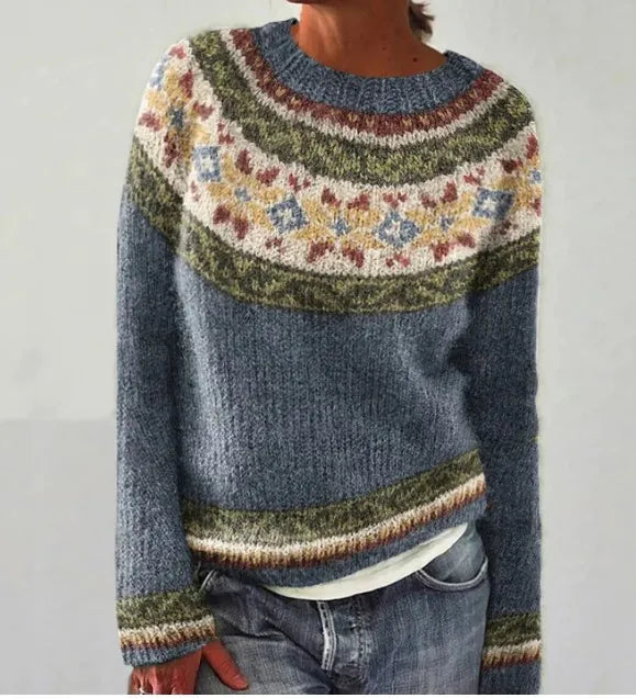 Elarova | Retro Herbstpullover