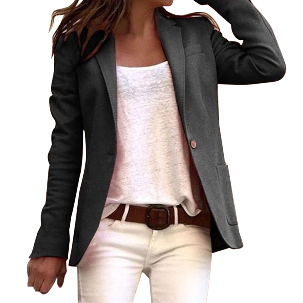 Elarova | Reversknopf, schlank, langärmelig, Blazer