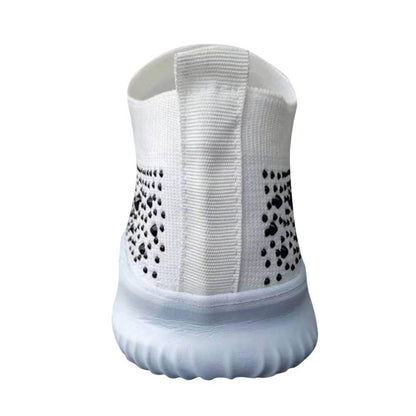 Elarova | Rhinestone Weiches Sohle Atmungsaktive Sneaker