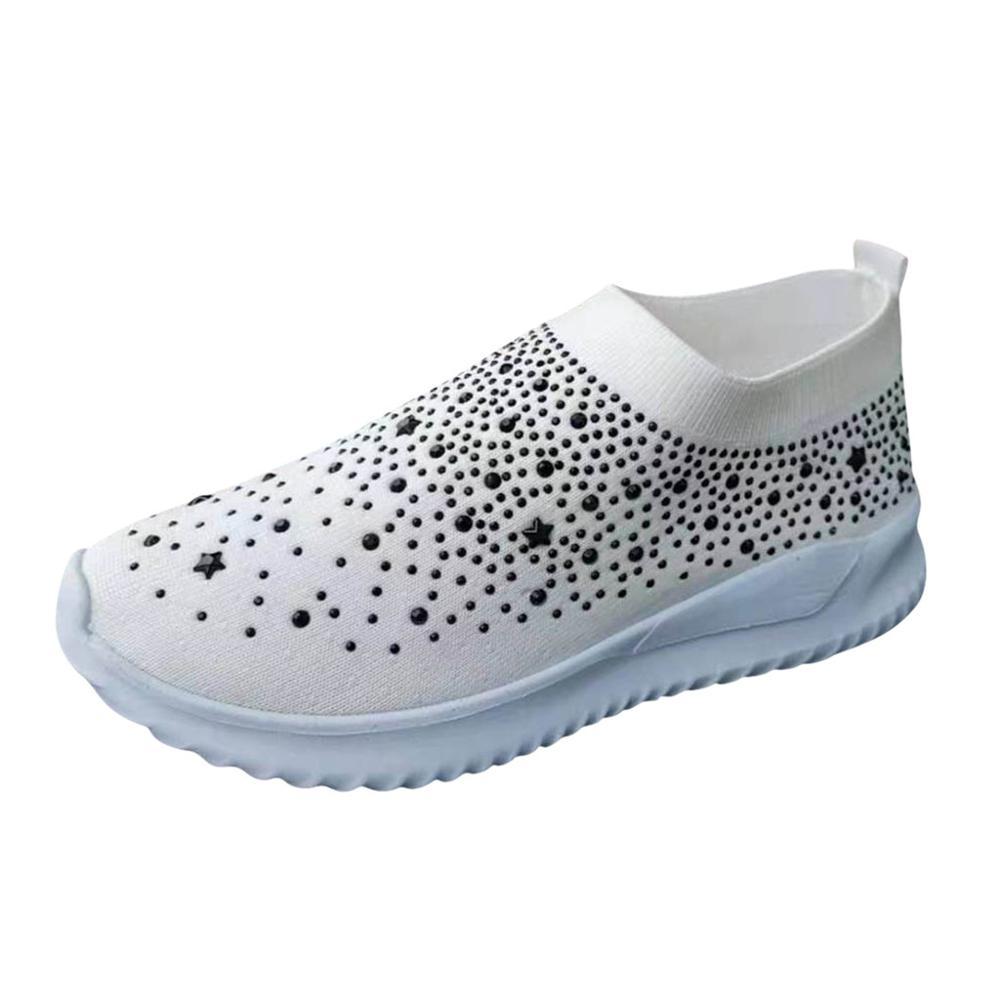 Elarova | Rhinestone Weiches Sohle Atmungsaktive Sneaker
