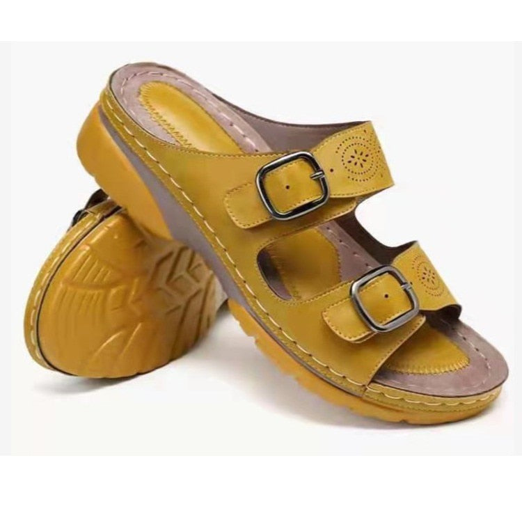 Elarova | Riemensandalen Sommerschuhe Orthopädische Slipper Damen