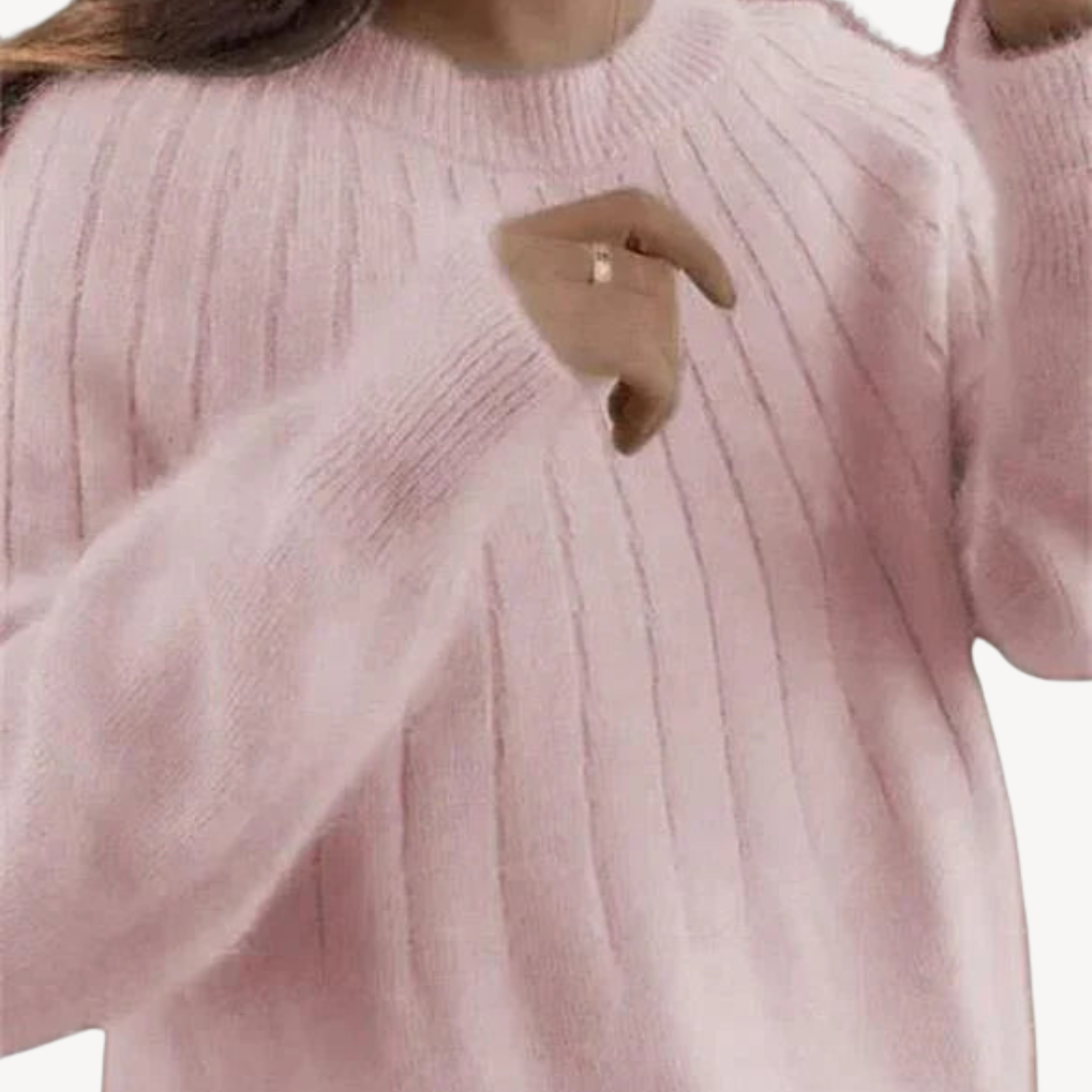 Elarova | Rippstrickpullover aus Wollmischung für Damen