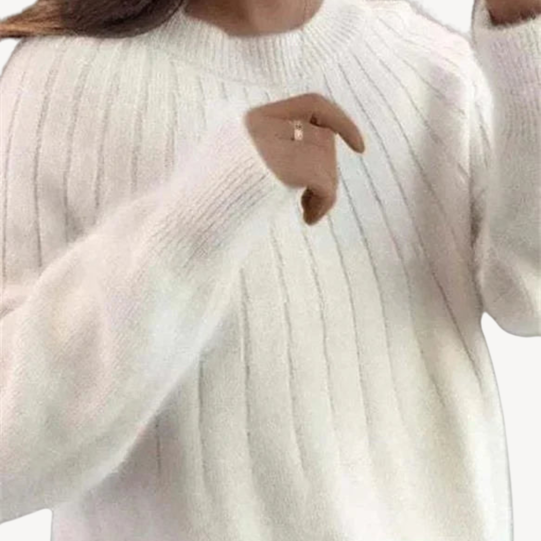 Elarova | Rippstrickpullover aus Wollmischung für Damen