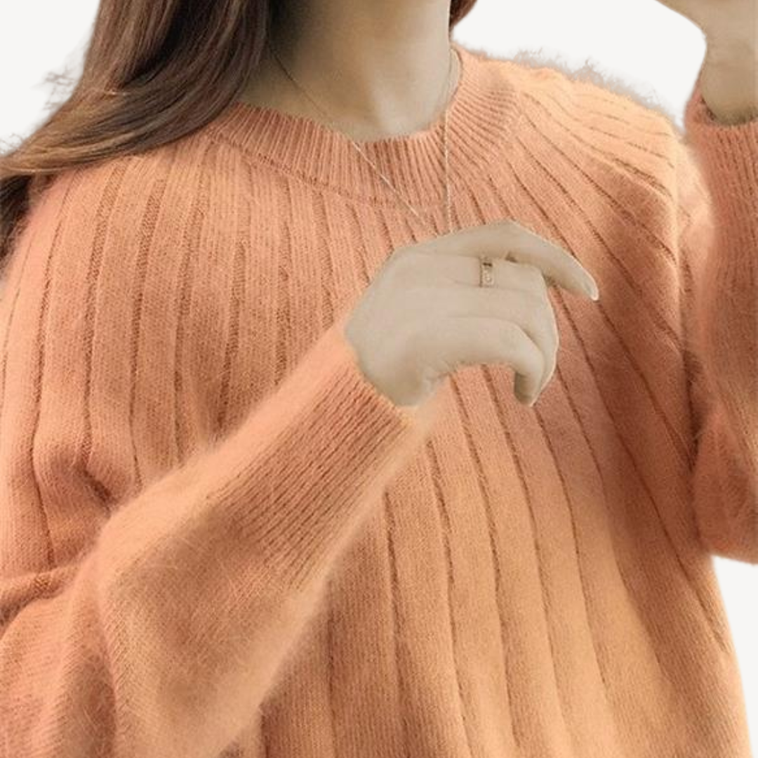 Elarova | Rippstrickpullover aus Wollmischung für Damen