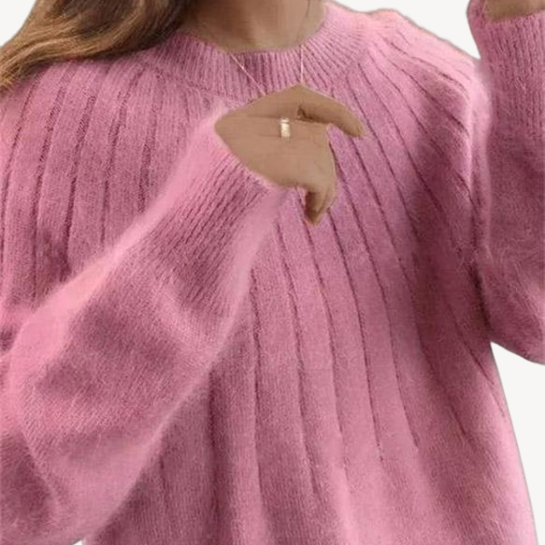 Elarova | Rippstrickpullover aus Wollmischung für Damen