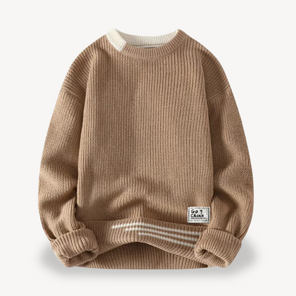 Elarova | Rippstrickpullover für Herren