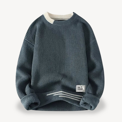 Elarova | Rippstrickpullover für Herren