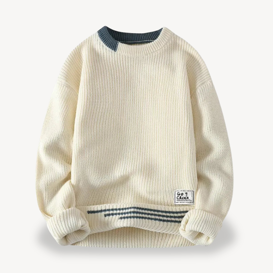 Elarova | Rippstrickpullover für Herren