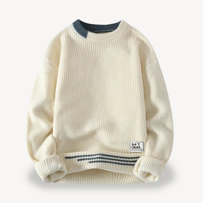 Elarova | Rippstrickpullover für Herren