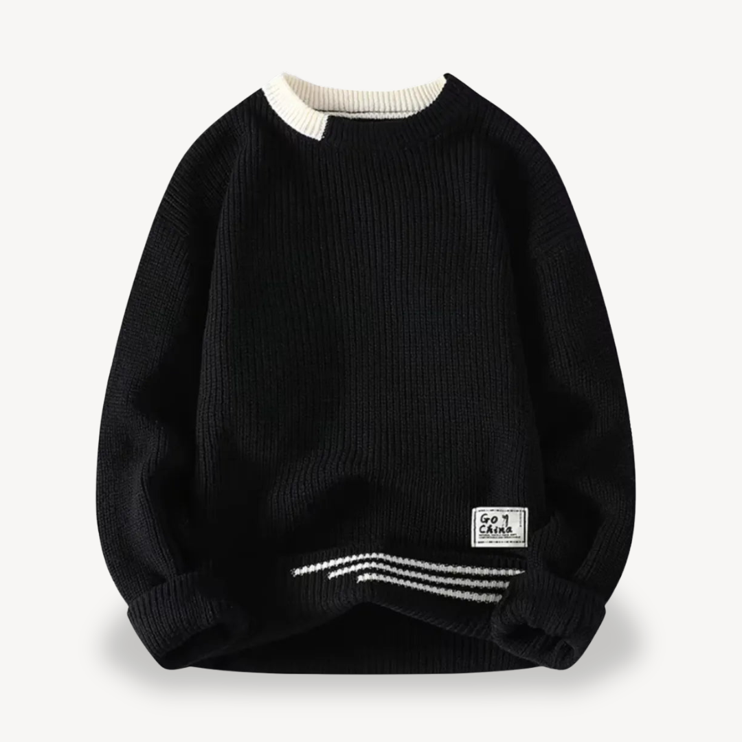 Elarova | Rippstrickpullover für Herren