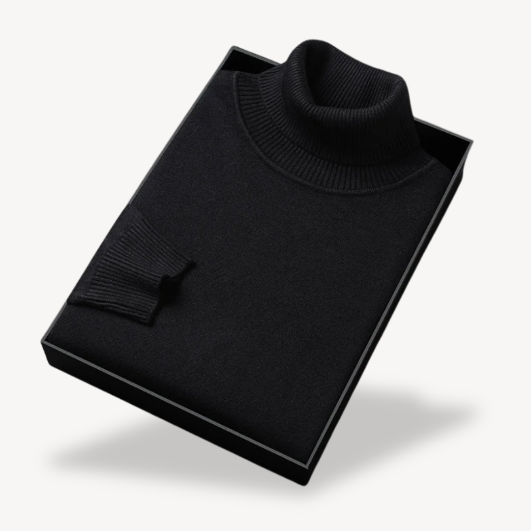 Elarova | Rollkragenpullover aus Wollmischung für Herren