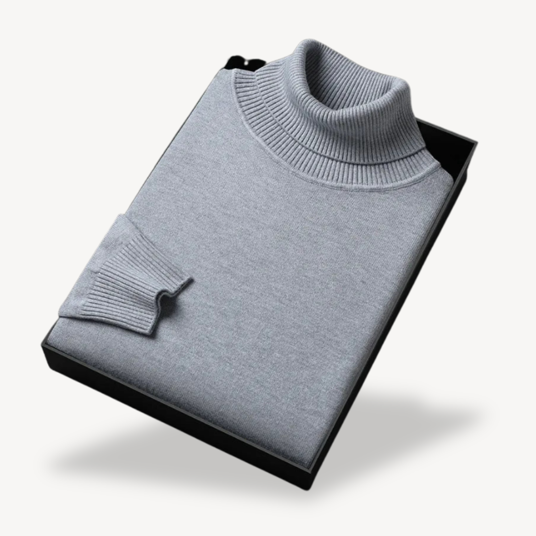 Elarova | Rollkragenpullover aus Wollmischung für Herren