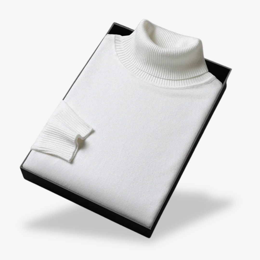 Elarova | Rollkragenpullover aus Wollmischung für Herren