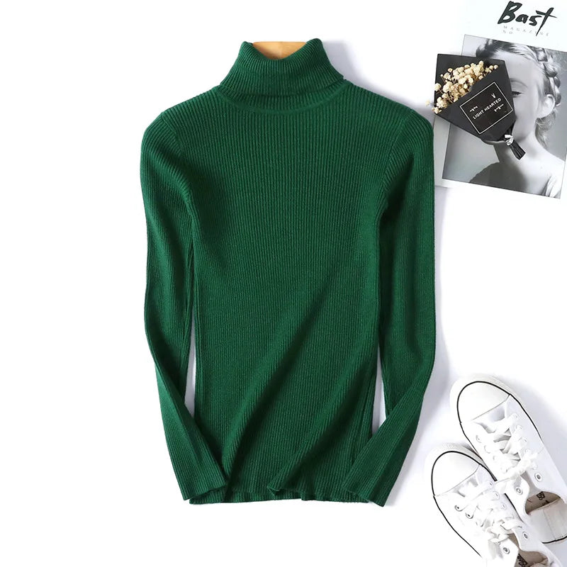 Elarova | Rollkragenpullover mit Umschlag für Damen