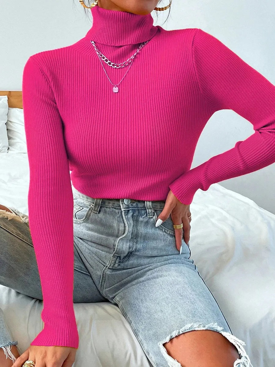 Elarova | Rollkragenpullover mit Umschlag für Damen
