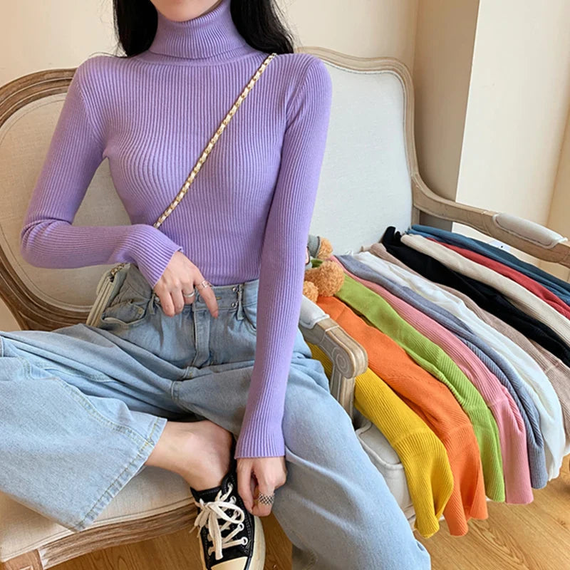 Elarova | Rollkragenpullover mit Umschlag für Damen
