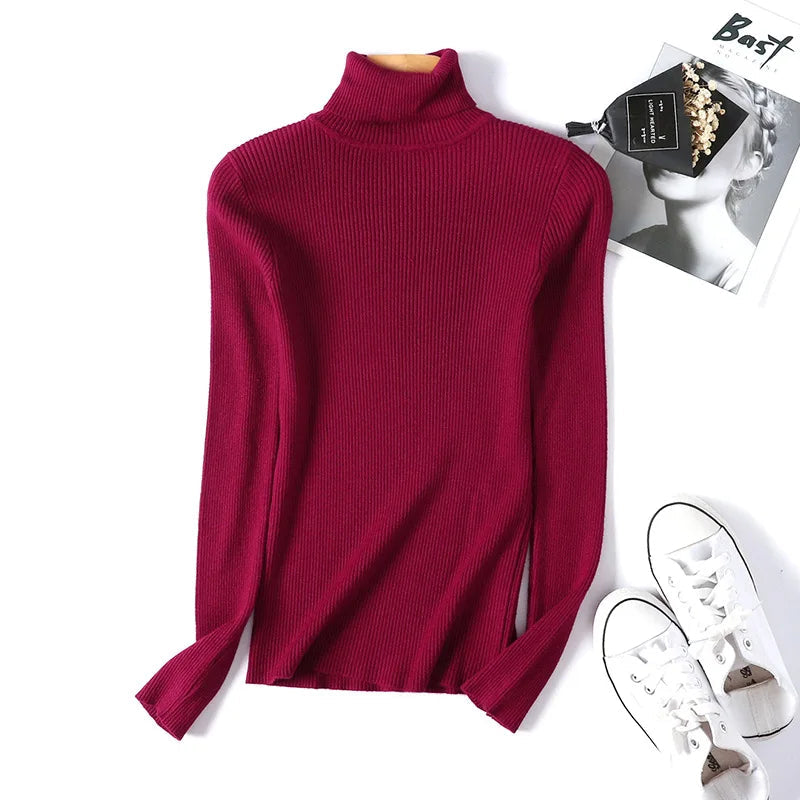 Elarova | Rollkragenpullover mit Umschlag für Damen