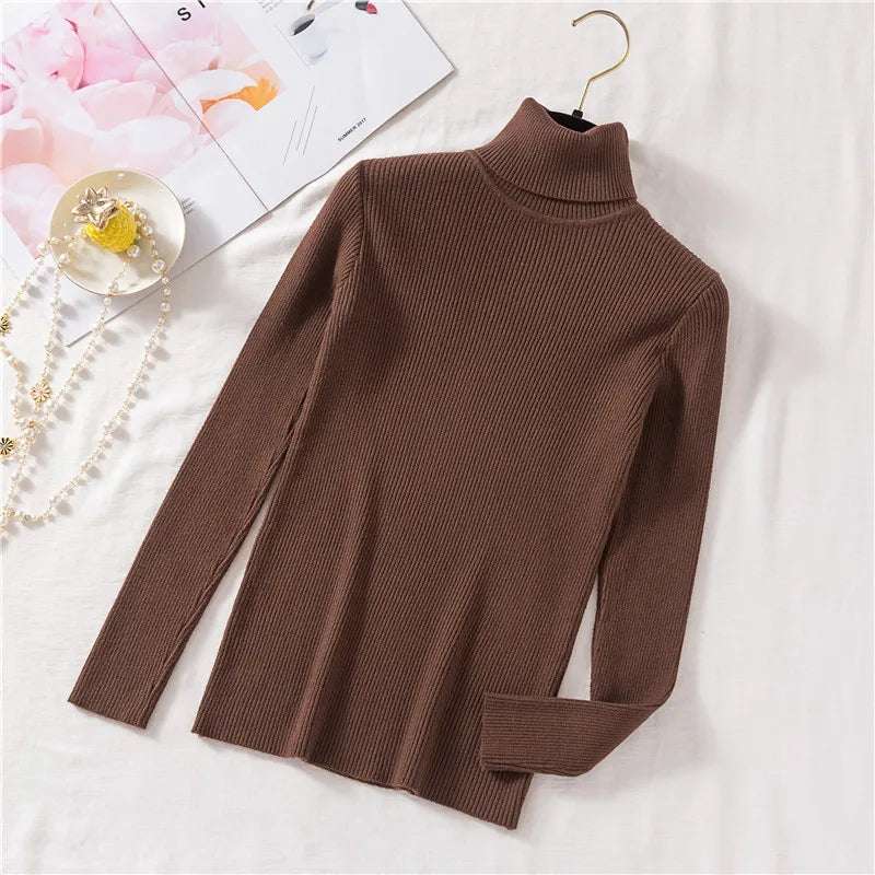 Elarova | Rollkragenpullover mit Umschlag für Damen