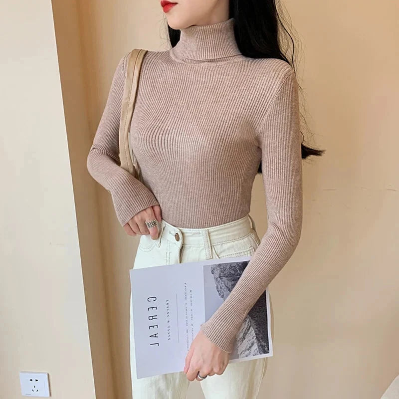 Elarova | Rollkragenpullover mit Umschlag für Damen