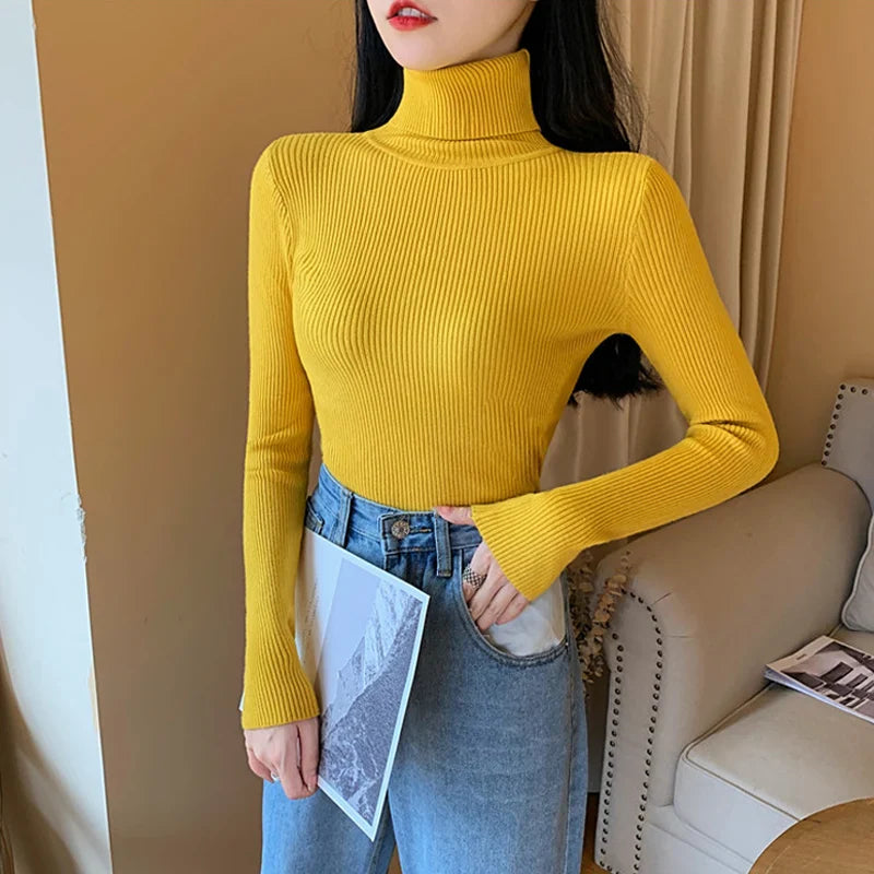Elarova | Rollkragenpullover mit Umschlag für Damen