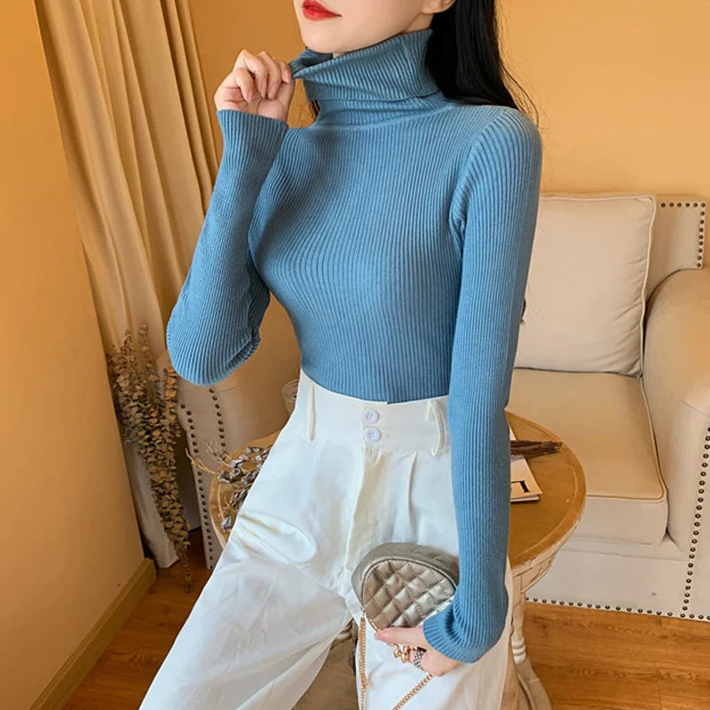 Elarova | Rollkragenpullover mit Umschlag für Damen