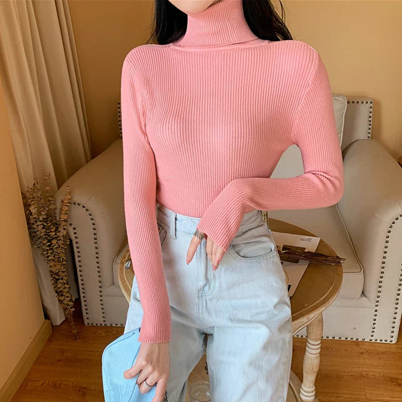Elarova | Rollkragenpullover mit Umschlag für Damen