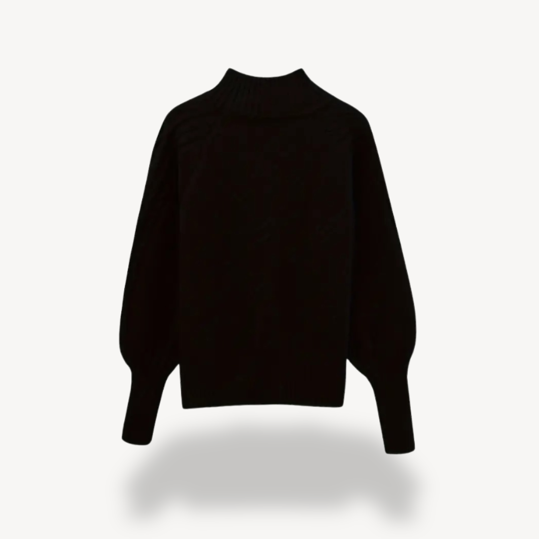 Elarova | Rollkragenpullover mit Zopfmuster für Damen