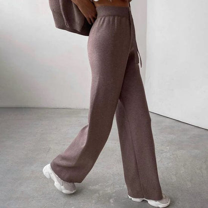 Elarova | Rollkragenpullover und Hosen-Set für Damen