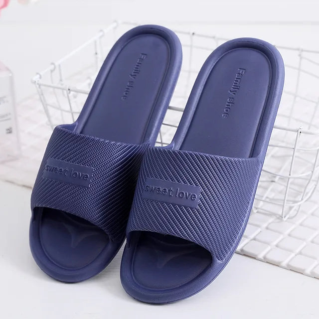Elarova | Rutschfeste Sommer-Flip-Flops für Damen: Bequeme Hausschuhe für den Innenbereich, wasserdichtes EVA-Material