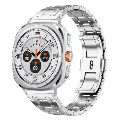 Elarova | Rvs Band Für Samsung Watch Ultra Mit Luxus Doppelkettendesign