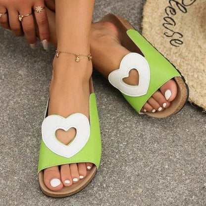 Elarova | Sandals Love with Heart Shape Design