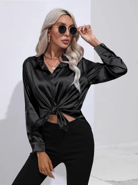 Elarova | Satinbluse