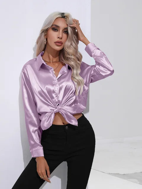 Elarova | Satinbluse