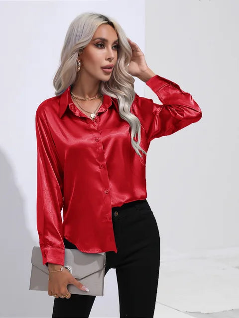 Elarova | Satinbluse