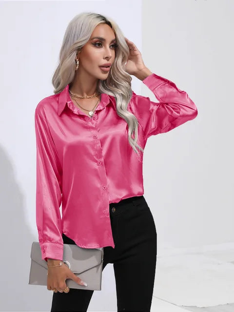Elarova | Satinbluse