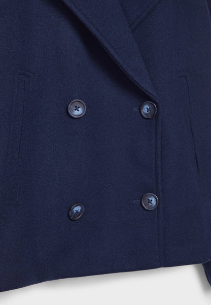 Elarova | Schicker Kurzer Zweireiher Mantel