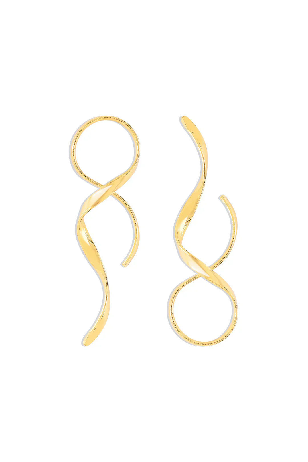 Elarova | Schlanke Spiral Ohrringe Mit Modernem Design Für Frauen