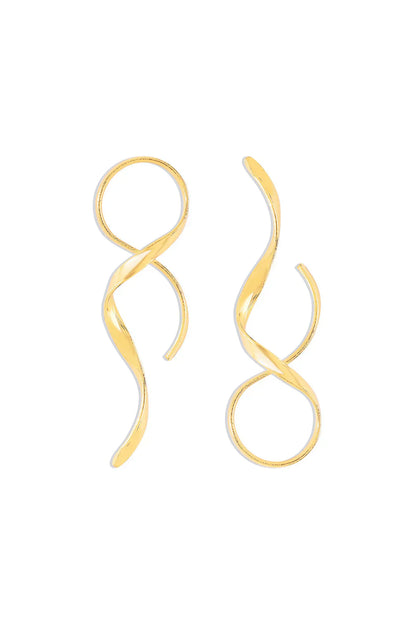 Elarova | Schlanke Spiral Ohrringe Mit Modernem Design Für Frauen