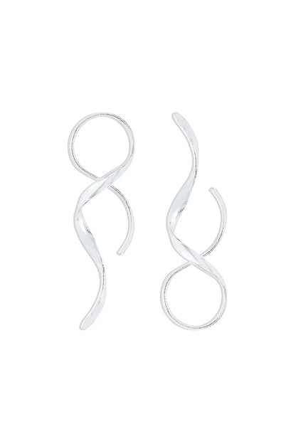 Elarova | Schlanke Spiral Ohrringe Mit Modernem Design Für Frauen