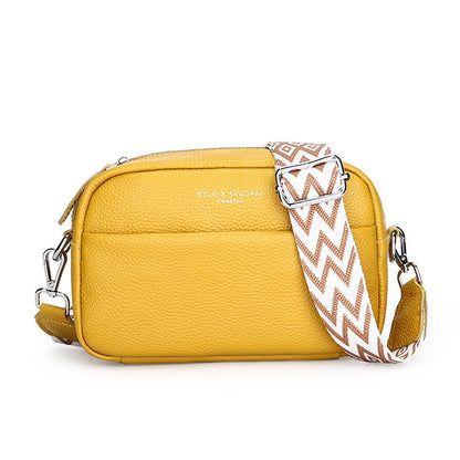 Elarova | Schlichte Schultertasche Aus Veganem Leder Im Kleinen Quadratischen Format