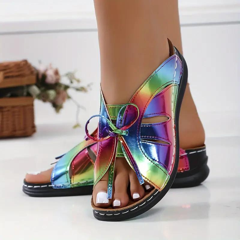 Elarova | Schlüpfschuhe Keilabsätze orthopädische Schuhe Sommerschuhe