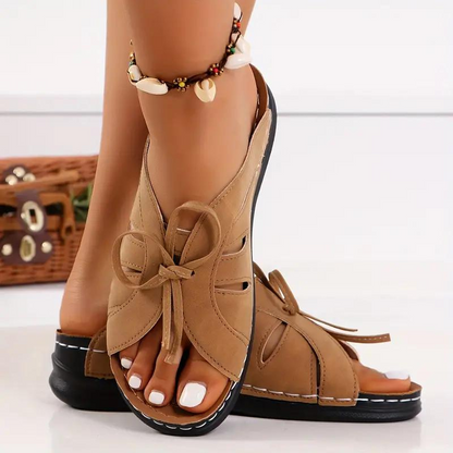 Elarova | Schlüpfschuhe Keilabsätze orthopädische Schuhe Sommerschuhe