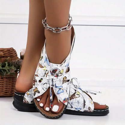 Elarova | Schlüpfschuhe Keilabsätze orthopädische Schuhe Sommerschuhe