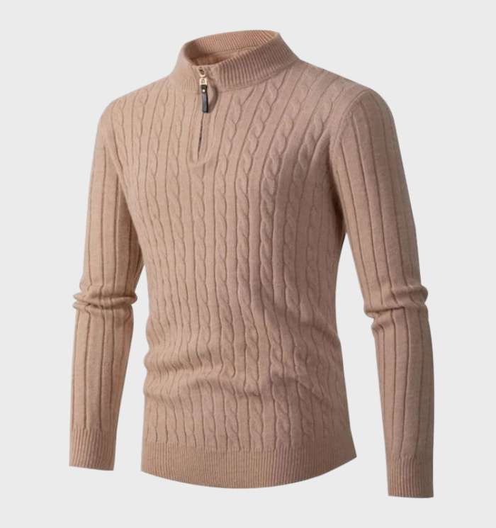 Elarova | Schmal geschnittener Herrenstrickpullover