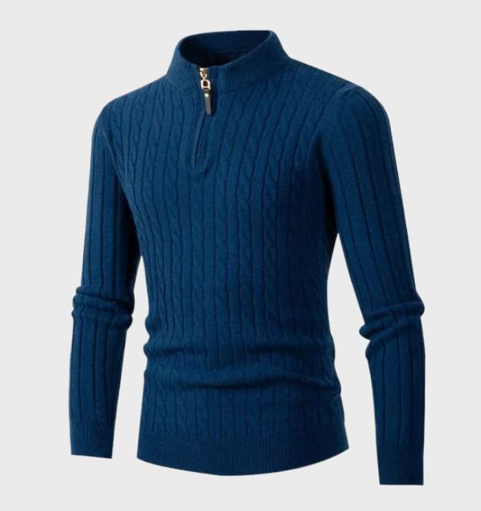 Elarova | Schmal geschnittener Herrenstrickpullover